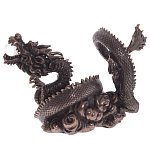 Декоративная статуэтка Дракон Fuzanglong Dragon Dark Bronze Statuette варинант исполнения - 3 | Loft Concept в Москве