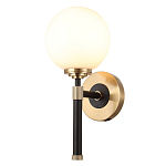 Бра с белым стеклянным плафоном в форме шара Cedar & Moss Light варинант исполнения - 1 | Loft Concept в Москве