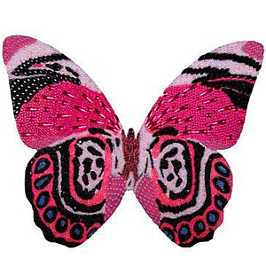 Картина "Pink and Black Mini Butterfly Cut Out"