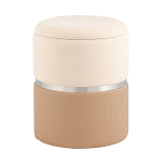 Пуф Mauldine с ящиком бежевый с экокожей варинант исполнения - 1 | Loft Concept в Москве