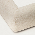 Кровать со съемным бежевым чехлом из ткани букле White Boucle Collection варинант исполнения - 5 | Loft Concept в Москве