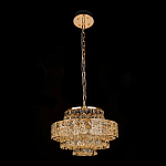 Люстра хрустальная в неоклассическом стиле на золотистом каркасе Majesty варинант исполнения - 2 | Loft Concept в Москве