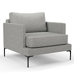 Мебельная ткань Шенилл серый цвет 138 см T4-29 варинант исполнения - 3 | Loft Concept в Москве