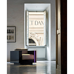 Дизайнерское кожаное кресло Poltronova Saratoga Armchair варинант исполнения - 4 | Loft Concept в Москве