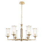 Люстра с 6-ю цилиндрическими стеклянными плафонами Jeanette варинант исполнения - 1 | Loft Concept в Москве