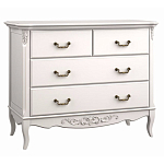 Комод белый из массива бука в стиле прованс White Provence варинант исполнения - 2 | Loft Concept в Москве