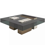 Дизайнерский журнальный стол с квадратной столешницей на 3-х ножках Oloha варинант исполнения - 1 | Loft Concept в Москве