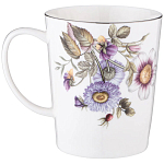Кружка фарфоровая с рисунком цветов 400 мл Garden Whisper Porcelain Set  варинант исполнения - 1 | Loft Concept в Москве