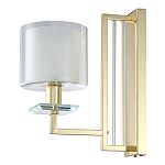 Бра с геометрическим каркасом из металла и цилиндрическим стеклянным плафоном Laurent варинант исполнения - 5 | Loft Concept в Москве