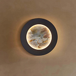 Бра в форме диска цвета латунь Brass Borders варинант исполнения - 5 | Loft Concept в Москве