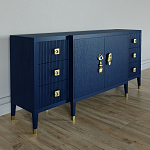 Большой Комод-буфет Elsa Dreams Blue с ящиками варинант исполнения - 3 | Loft Concept в Москве