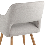 Стул в рогожке серого цвета NEASAN STOOL варинант исполнения - 6 | Loft Concept в Москве