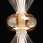 Подвесной светильник с вертикальной композицией из прозрачных и янтарных стеклянных шаров и ромбов Gabriel Scott Luna варинант исполнения - 17 | Loft Concept в Москве