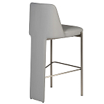 Стул барный серый с обивкой из экокожи Special Support варинант исполнения - 2 | Loft Concept в Москве