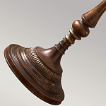 Торшер классического стиля цвета темная бронза с бежевым льяным абажуром Feiss варинант исполнения - 4 | Loft Concept в Москве