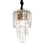 Подвесной хрустальный светильник Harmonica Crystal Gold Hanging Lamp варинант исполнения - 1 | Loft Concept в Москве
