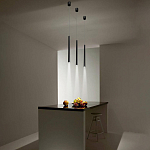 Подвсеной светильник светодиодный металлический цилиндрической формы Высота 100 см Trumpet tube варинант исполнения - 5 | Loft Concept в Москве