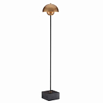 Торшер с куполообразным абажуром на чёрном мраморном основании Riverside Floor Lamp варинант исполнения - 2 | Loft Concept в Москве