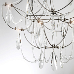 Люстра с каркасом из тонких металлических нитей и хрустальными подвесками Crystal Metal Threads Chandelier 40 варинант исполнения - 4 | Loft Concept в Москве