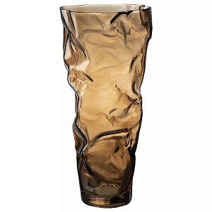 Ваза стеклянная фактурная Crumpled Vase 32 см