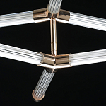 Люстра с геометрической конструкцией из вытянутых цилиндрических плафонов Hex Scaffold  варинант исполнения - 9 | Loft Concept в Москве