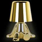 Настольная лампа фигурная золотого цвета с гладким абажуром Высота 17 см Sophia варинант исполнения - 1 | Loft Concept в Москве