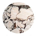 Столик журнальный с круглой мраморной столешницей Unique Stone Design варинант исполнения - 2 | Loft Concept в Москве