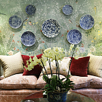 Обои ручная роспись Temple Newsam Mercury Grey варинант исполнения - 4 | Loft Concept в Москве