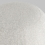 Пуф в ткани букле молочного цвета Pikelet варинант исполнения - 5 | Loft Concept в Москве