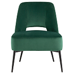 Мягкое кресло в зеленом велюре ALBA варинант исполнения - 2 | Loft Concept в Москве