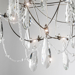 Люстра с каркасом из тонких металлических нитей и хрустальными подвесками Crystal Metal Threads Chandelier 40 варинант исполнения - 2 | Loft Concept в Москве