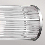 Бра для ванных комнат горизонтальное с 2-мя прозрачными рифлеными цилиндрическими плафонами Feiss варинант исполнения - 4 | Loft Concept в Москве