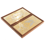 Нарды настольные из натурального камня лазурит и долерит Backgammon from Stone варинант исполнения - 7 | Loft Concept в Москве