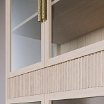 Витрина Primo со стеклянными фасадами и 2 ящиками Светлый дуб варинант исполнения - 6 | Loft Concept в Москве