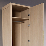 Узкий Шкаф Primo с 2 выдвижными ящиками Светлый дуб варинант исполнения - 6 | Loft Concept в Москве