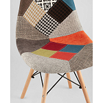 Пластиковый стул на ножках из массива бука Eames Пэчворк варинант исполнения - 2 | Loft Concept в Москве