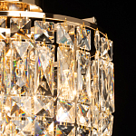 Потолочный светильник круглый с прозрачными подвесками Lunet варинант исполнения - 4 | Loft Concept в Москве