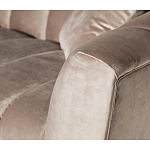 Диван трехместный велюровый серый Island of Comfort варинант исполнения - 3 | Loft Concept в Москве