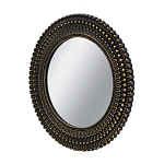 Зеркало круглое с текстурированным дизайном рамы Helios варинант исполнения - 2 | Loft Concept в Москве