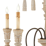 Люстра с состаренными резными элементами Big Graceful Profile варинант исполнения - 1 | Loft Concept в Москве