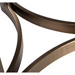 Столик журнальный с круглой мраморной столешницей Unique Stone Design варинант исполнения - 5 | Loft Concept в Москве