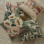 Подушка с цветочным принтом и кисточками Blooming Elegance Daisy варинант исполнения - 5 | Loft Concept в Москве