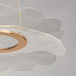 Люстра с прозрачным волнистым плафоном в форме цветка Ethereal Bloom варинант исполнения - 10 | Loft Concept в Москве