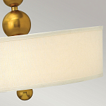 Люстра подвесная с белым тканевым цилиндрическим абажуром и декоративными шарами Hinkley варинант исполнения - 11 | Loft Concept в Москве