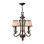 Люстра бронзового цвета с бежевыми абажурами из органзы в классическом стиле Hinkley варинант исполнения - 14 | Loft Concept в Москве