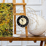 Часы настенные из металла с чёрным циферблатом Current Time варинант исполнения - 4 | Loft Concept в Москве