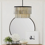 Люстра круглая с подвесками из натурального перламутра Nacre варинант исполнения - 2 | Loft Concept в Москве