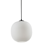 Подвесной светильник со стеклянным рельефным плафоном белый Perforated Glass 25 варинант исполнения - 1 | Loft Concept в Москве