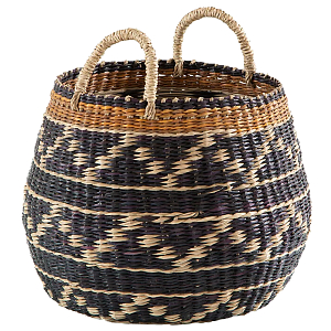 Шарообразная корзина с орнаментом Jokia Wicker Basket