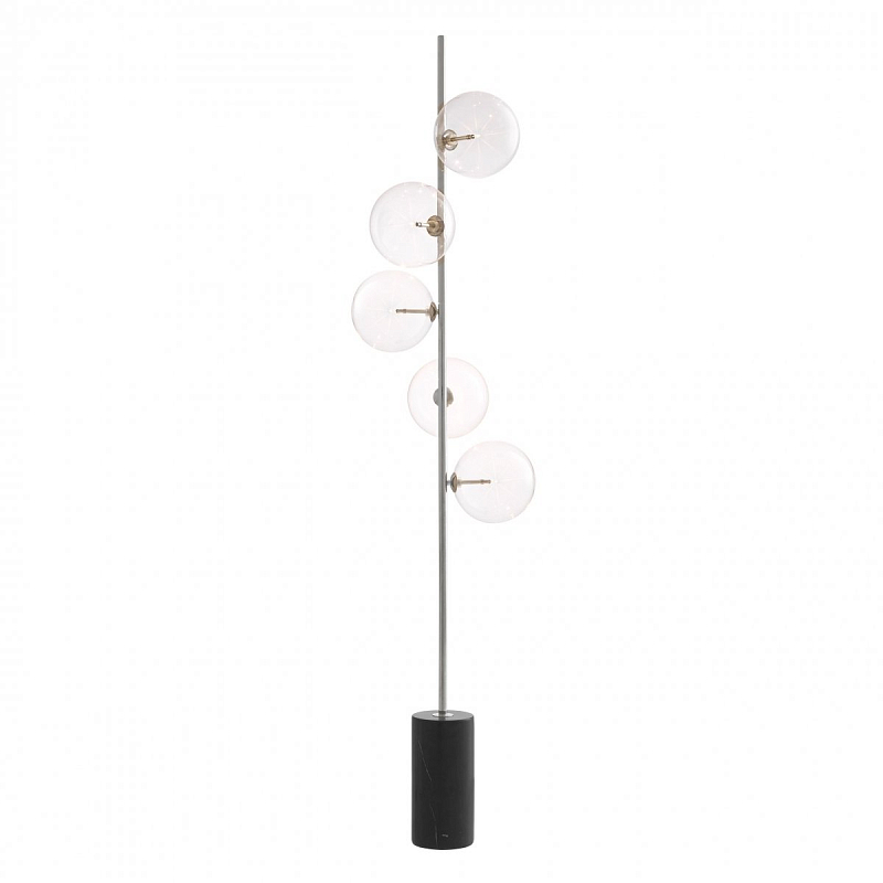  Eichholtz Floor Lamp Tempo Nickel      Nero   | Loft Concept 